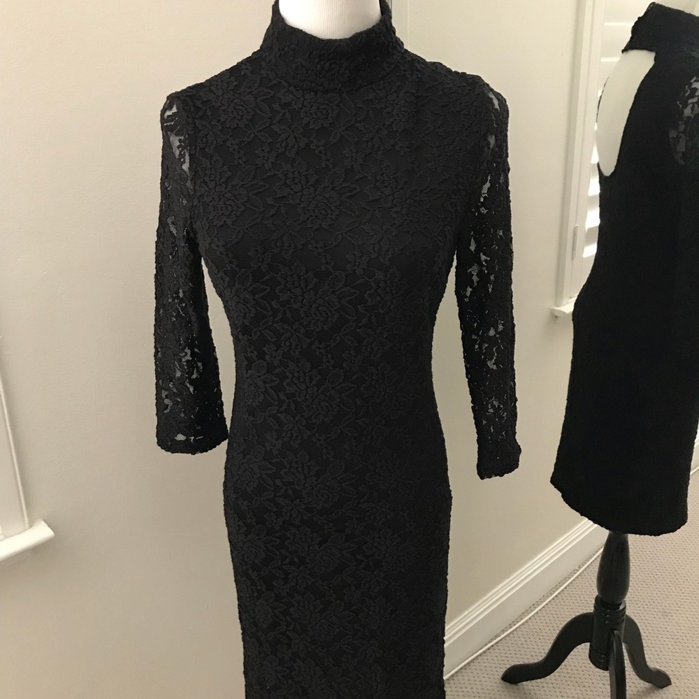 Zara Black Lace Dress